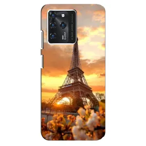 Чехол Эйфелева Башня для ZTE Blade V30 - (AlphaPrint) (Солнечная башня)