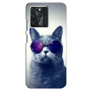 Чехол с принтом для ZTE Blade V30 (AlphaPrint) Модные коты (Стильный кот)