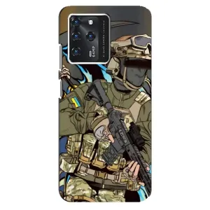 Чехлы с картинкой ЗСУ для ZTE Blade V30 (AlphaPrint) (Воин ВСУ)
