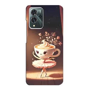 Чохол з мемом Тралалело тралала на ZTE Blade V40 Pro (Балерина капучина)