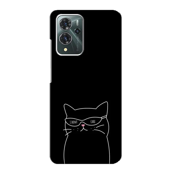 Чохол з принтом «Байдужий кіт» для ZTE Blade V40 Pro