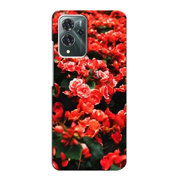 Чехол с принтом «Цветы красные» для ZTE Blade V40 Pro