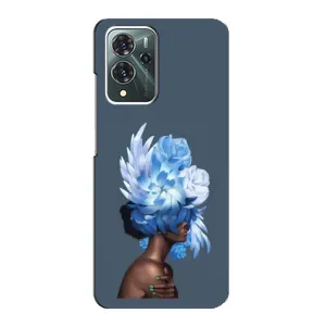 Чехлы (ART) Цветы на ZTE Blade V40 Pro (VPrint) (Квіти на голові)