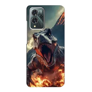 Чохол з принтом «Вогняний динозавр» для ZTE Blade V40 Pro