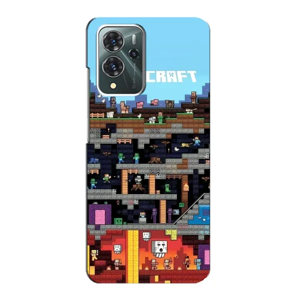 Чехол с принтом «фон Minecraft» для ZTE Blade V40 Pro