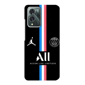 Чохли PSG для ZTE Blade V40 Pro (AlphaPrint) (футболка ПСЖ)