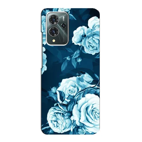 Чехол с принтом «Голубые Бутоны» для ZTE Blade V40 Pro