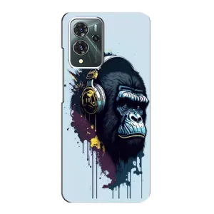 Чохол з Мавпами ZTE Blade V40 Pro - (AlphaPrint) (Горила в навушниках)