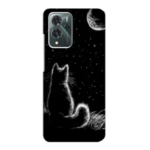 Чехол с принтом для ZTE Blade V40 Pro (AlphaPrint) Модные коты