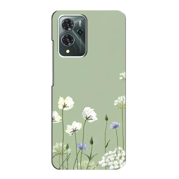 Чохол з принтом «Квіти на зеленому» для ZTE Blade V40 Pro