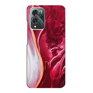 Чехол с принтом «Мрамор красный» для ZTE Blade V40 Pro
