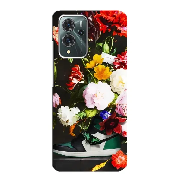 Чехол с принтом «Nike цветы» для ZTE Blade V40 Pro