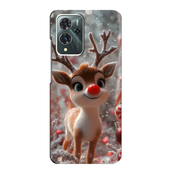 Чехол с принтом «Олень с носом» для ZTE Blade V40 Pro