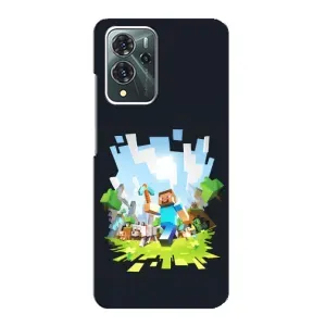Чохол Майнкрафт на ZTE Blade V40 Pro (AlphaPrint) Minecraft (персонажі Minecraft)
