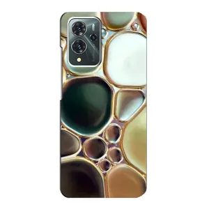 Мраморний чехол на ZTE Blade V40 Pro (VPrint) (Радужний Мрамор)