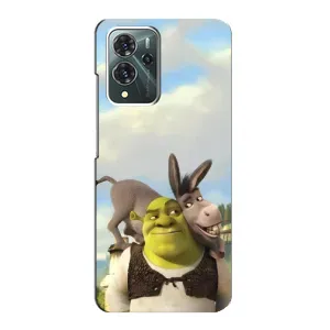 Чохол з мультфільмом Шрек на ZTE Blade V40 Pro (Шрек та Осел)