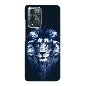 Чохол з картинкою ЛЕВ для ZTE Blade V40 Pro (VPrint) (Синій Лев)