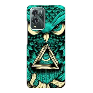 Чохол з пташками на ZTE Blade V40 Pro (VPrint) (Сова з оком)