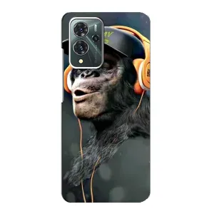 Чохол з Мавпами ZTE Blade V40 Pro - (AlphaPrint) (В навушниках)