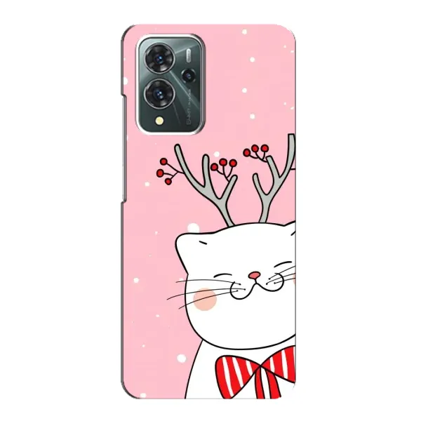 Чехол с принтом «Зимний кот» для ZTE Blade V40 Pro