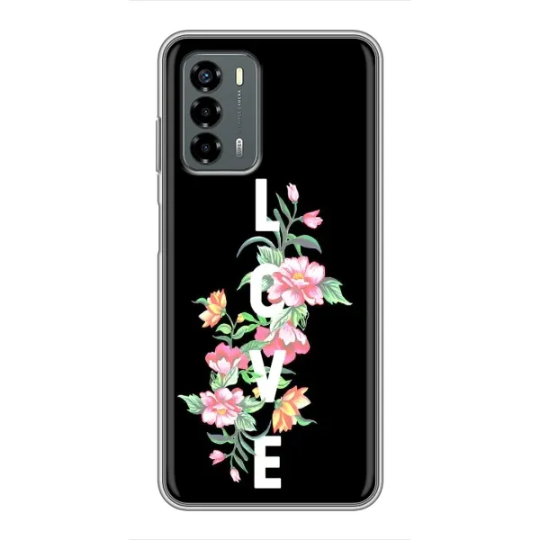 Чехол с принтом «Цветы LOVE» для Blade V40 Vita