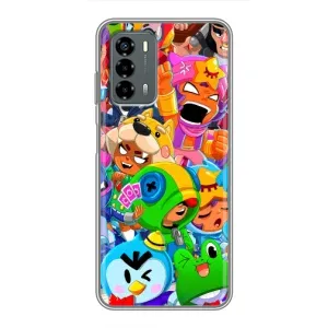 Чехол для Blade V40 Vita Бравл Старс (VPrint) (герои Бравл Старс)
