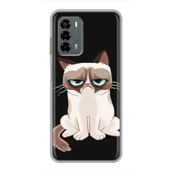 Чохол з принтом «Сумний кіт» для Blade V40 Vita