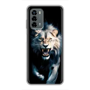 Чехол с картинкой «Хищники» для Blade V40 Vita (Лев в темноте)