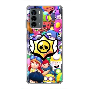 Чехол для Blade V40 Vita Бравл Старс (VPrint) (Лого Brawl Stars)