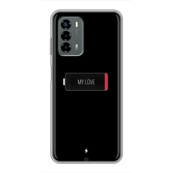 Чехол с принтом «Love battery» для Blade V40 Vita