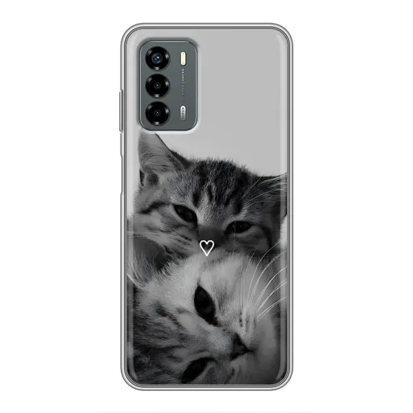 Чехол с принтом «Пара котов» для Blade V40 Vita Чехол с принтом «Пара котов» для Blade V40 Vita