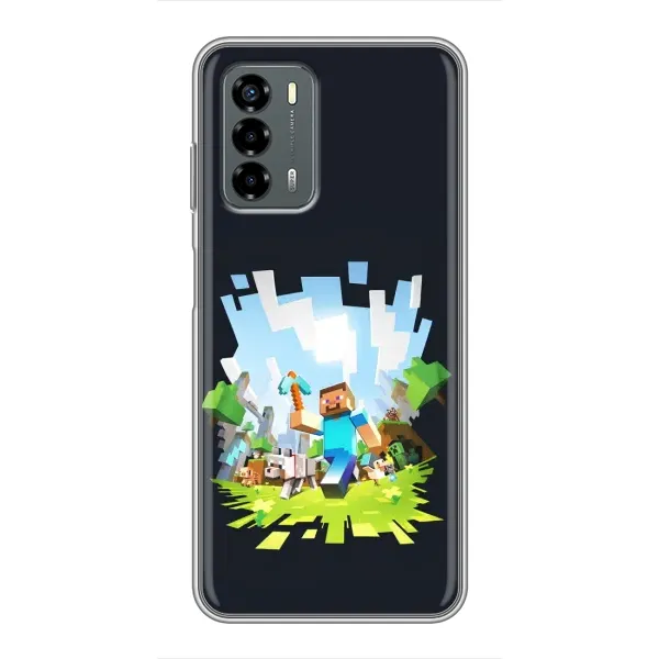 Чохол з принтом «персонажі Minecraft» для Blade V40 Vita Чохол з принтом «персонажі Minecraft» для Blade V40 Vita