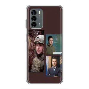 Чехол для Blade V40 Vita (AlphaPrint - с принтом Зеленского) (Президент)