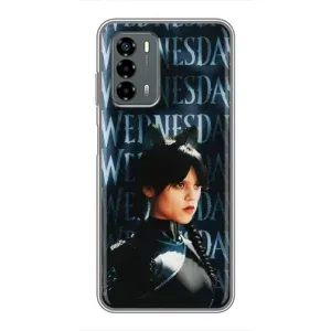 Чехлы Венсдей на Blade V40 Vita Уэнсдей (AlphaPrint) (Уэнздей кошка)