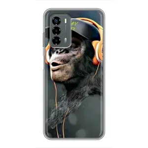 Чохол з Мавпами Blade V40 Vita - (AlphaPrint) (В навушниках)