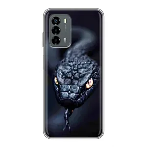 Чехол с картинкой «Хищники» для Blade V40 Vita (Черная змея)