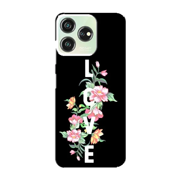 Чохол з принтом «Квіти LOVE» для ZTE Blade V50 Design