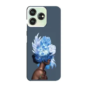 Чехлы (ART) Цветы на ZTE Blade V50 Design (VPrint) (Квіти на голові)