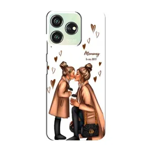 Чохол з друком для ZTE Blade V50 Design - (Мама з дитинкою) (AlphaPrint) (Донька і мама)