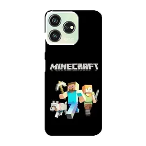 Чохол Майнкрафт на ZTE Blade V50 Design (AlphaPrint) Minecraft (герої Minecraft)
