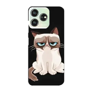 Чохол з принтом для ZTE Blade V50 Design (AlphaPrint) Модні коти (Сумний кіт)