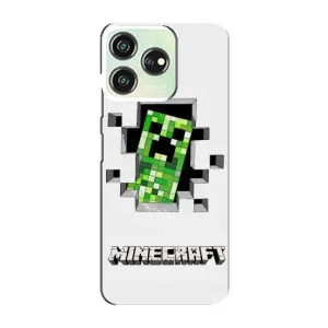 Чохол Майнкрафт на ZTE Blade V50 Design (AlphaPrint) Minecraft (кріпер Майнкрафт)