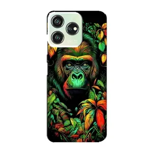 Чохол з Мавпами ZTE Blade V50 Design - (AlphaPrint) (Мавпа в квітах)