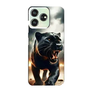 Чехол с картинкой «Хищники» для ZTE Blade V50 Design (Черная пантера)