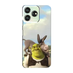 Чехол с мультфильмом Шрек на ZTE Blade V50 Design (Шрек и Осел)