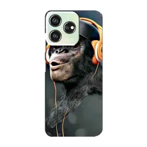 Чохол з Мавпами ZTE Blade V50 Design - (AlphaPrint) (В навушниках)