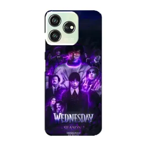 Чехол с дизайном Венздей 2 на ZTE Blade V50 Design (Фиолетовая магия Уэнздей)