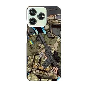 Чехлы с картинкой ЗСУ для ZTE Blade V50 Design (AlphaPrint) (Воин ВСУ)