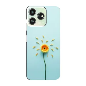Чохли з квітами для ZTE Blade V50 Design (VPrint) (Жовта квітка)