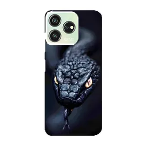 Чехол с картинкой «Хищники» для ZTE Blade V50 Design (Черная змея)